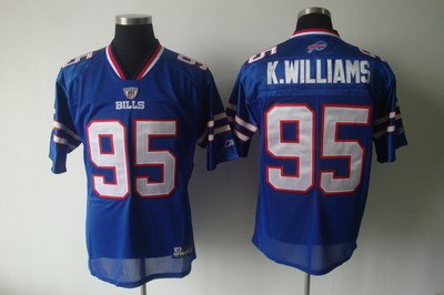 buffalo bills #95 k.williams royal blue football jerseys