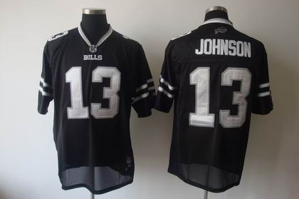buffalo bills 13 johnson full black color jersey