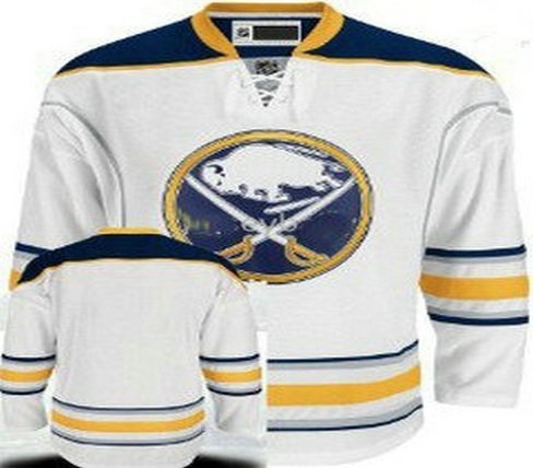 buffalo sabres blank new third jersey white