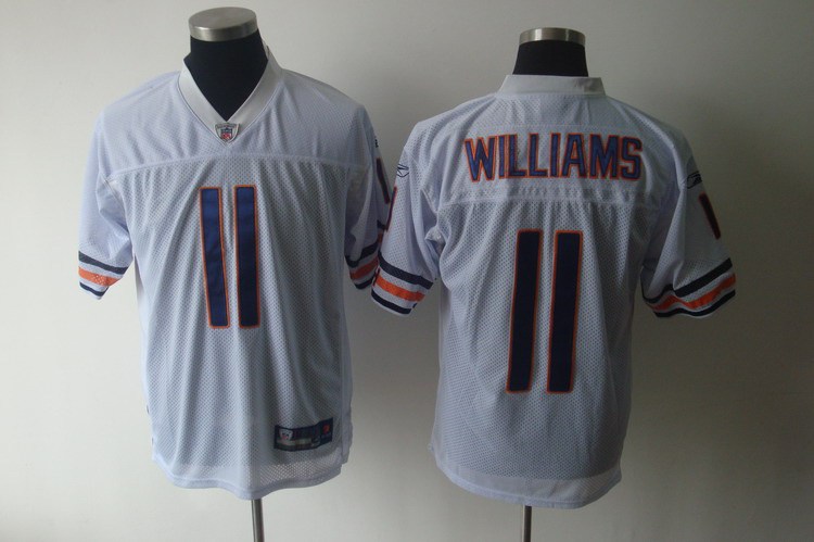 cago bears 11 williams white jerseys