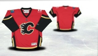 calgary flames youth red jersey (blank or customized) calgary flames youth red jersey (blank or customized)