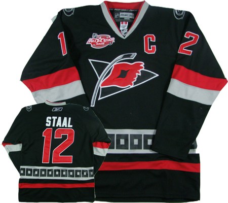 carolina hurricanes 12 staal black jersey