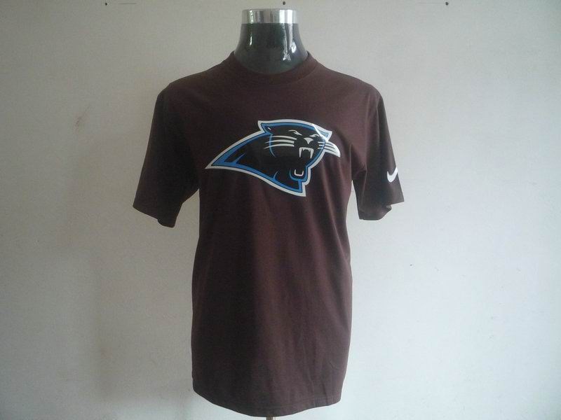 carolina panthers sideline legend authentic logo dri-fit t-shirt-brown
