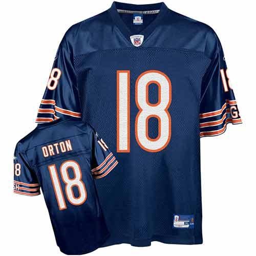 chicago bears #18 kyle orton blue jersey