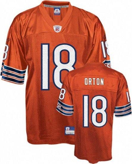 chicago bears #18 kyle orton orange jersey