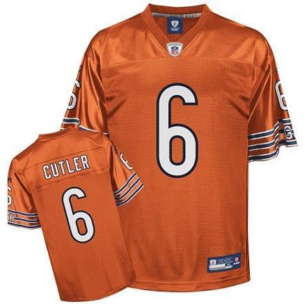 chicago bears #6 jay cutler orange jersey