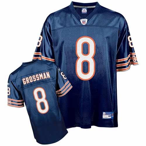 chicago bears #8 rex grossman blue jersey