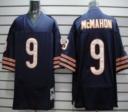 chicago bears #9 mcmahon blue throwback jersey chicago bears #9 mcmahon blue throwback jersey