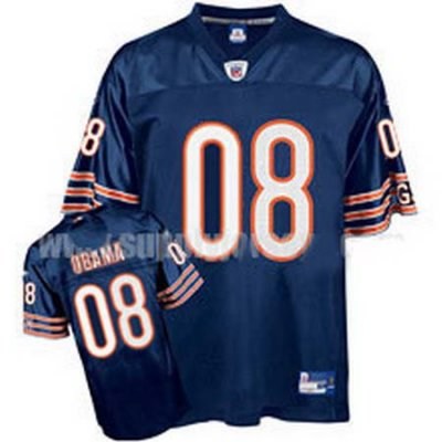 chicago bears 08 0bama blue jersyes