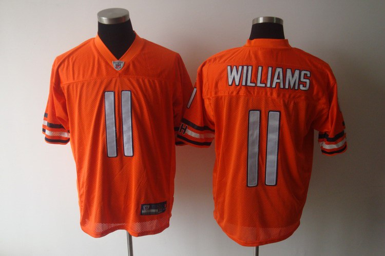 chicago bears 11 williams orange jerseys