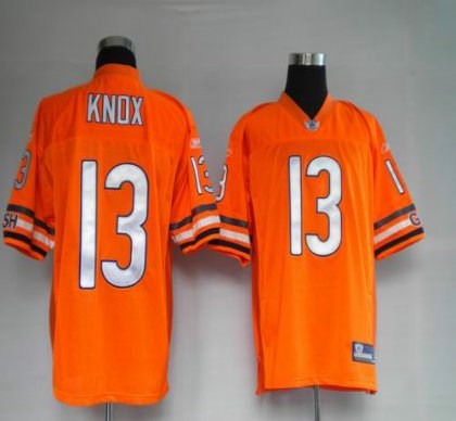 chicago bears 13# knox orange jerseys