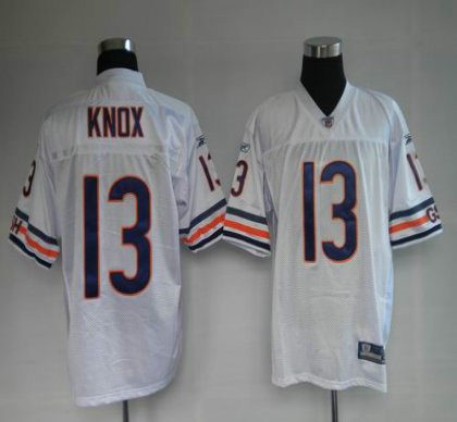 chicago bears 13# knox white jerseys