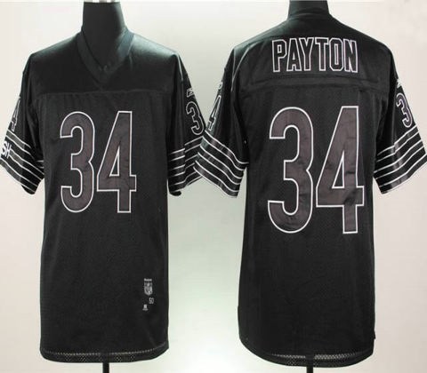 chicago bears 34 payton black jerseys