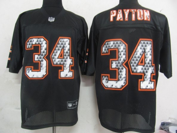 chicago bears 34 payton black united sideline jerseys chicago bears 34 payton black united sideline jerseys