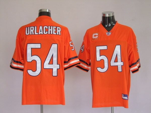 chicago bears 54 brian urlacher orange
