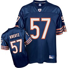 chicago bears 57# olin kreutz blue jerseys