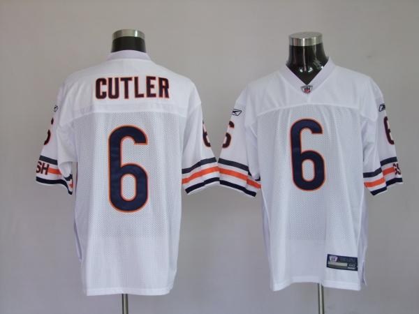 chicago bears 6 jay cutler white jerseys