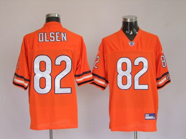 chicago bears 82 greg olsen orange