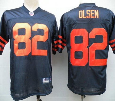 chicago bears 82 olsen blue orange number jerseys chicago bears 82 olsen blue orange number jerseys