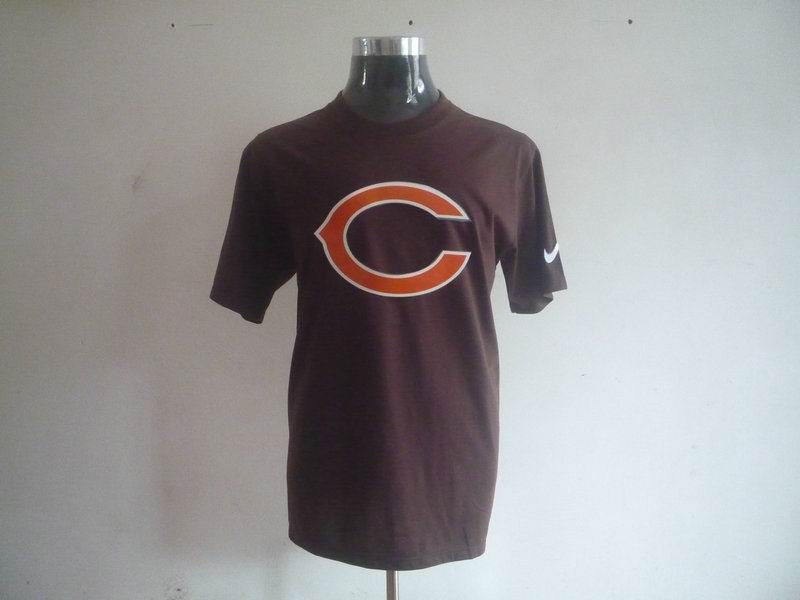 chicago bears sideline legend authentic logo t-shirt brown