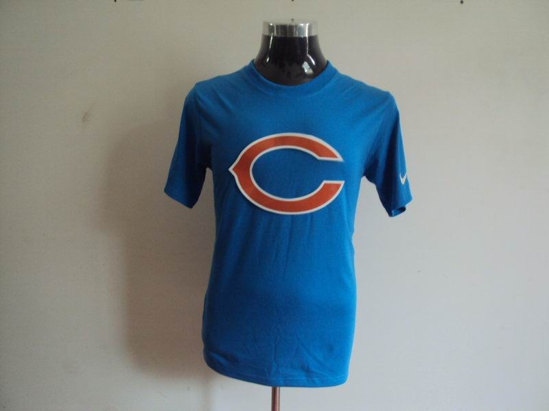 chicago bears sideline legend authentic logo t-shirt l.blue
