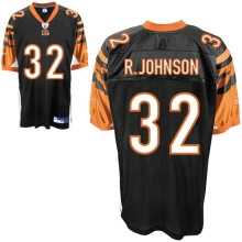 cincinnati bengals #32 rudi johnson black jersey