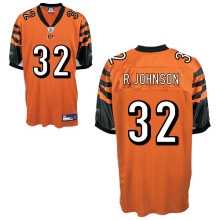 cincinnati bengals #32 rudi johnson orange jersey