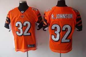 cincinnati bengals 32 rudi r.johnson orange jerseys