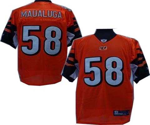 cincinnati bengals 58 maualuga orange jerseys