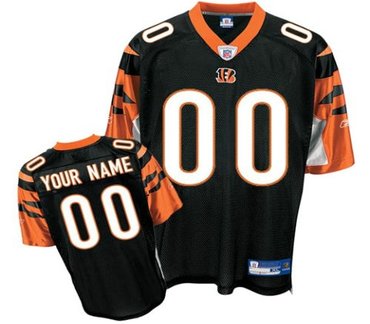 cincinnati bengals customized replica team color jerseys