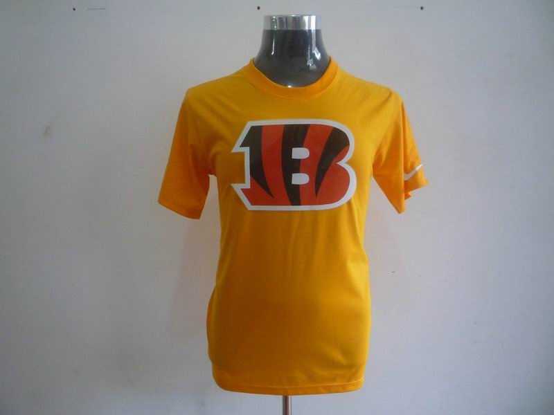 cincinnati bengals sideline legend authentic logo t-shirt yellow cincinnati bengals sideline legend authentic logo t-shirt yellow