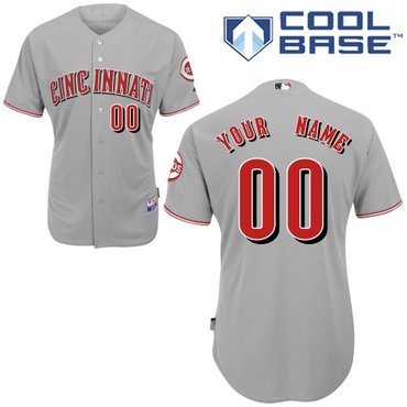 cincinnati reds personalized custom grey jersey cincinnati reds personalized custom grey jersey