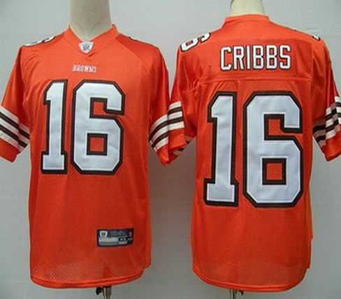 cleveland browns 16 josh cribbs orange jerseys
