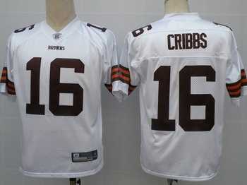 cleveland browns 16 joshua cribbs white jerseys
