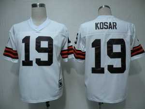 cleveland browns 19 kosar white throwback jerseys