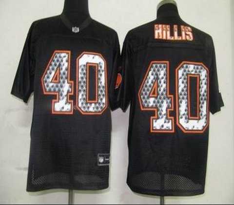 cleveland browns 40 hillis black united sideline jerseys