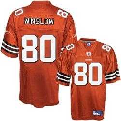 cleveland browns 80 kellen winslow orange jersey