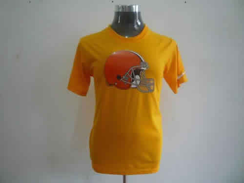 cleveland browns sideline legend authentic logo dri-fit t-shirt yellow