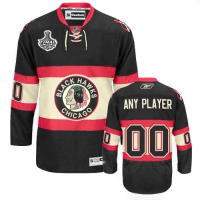 customized chicago blackhawks jersey black third stanley cup finals man hockey jersey customized chicago blackhawks jersey black third stanley cup finals man hockey jersey