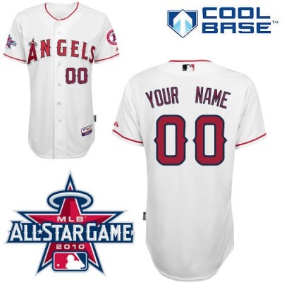 customized los angeles angels of anaheim jersey white home cool base 2010 all star patch baseball jersey customized los angeles angels of anaheim jersey white home cool base 2010 all star patch baseball jersey