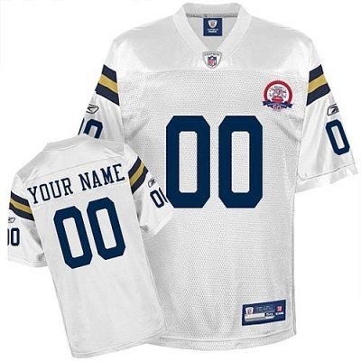 customized new york jets jersey titans of new york afl 50th anniversary white football jersey