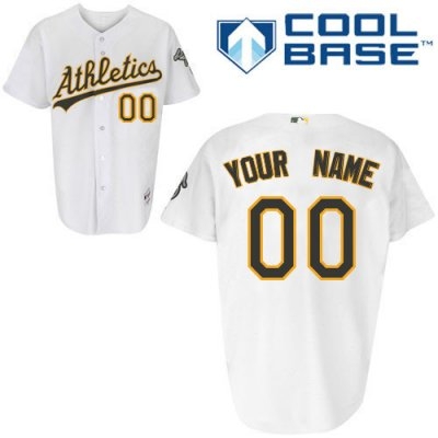 customized oakland athletics jersey white home cool base baseball jersey customized oakland athletics jersey white home cool base baseball jersey