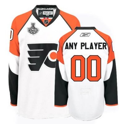 customized philadelphia flyers jersey white road man with stanley cup finals patch hockey jersey customized philadelphia flyers jersey white road man with stanley cup finals patch hockey jersey