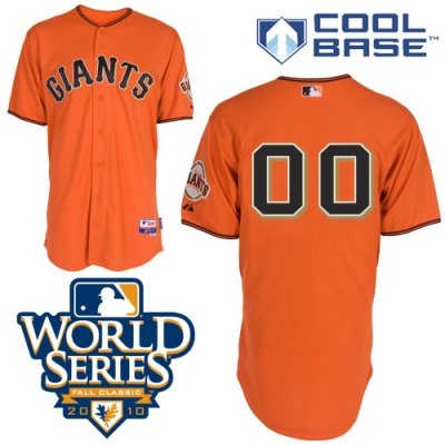 customized san francisco giants jersey orange cool base 2010 world series baseball jersey customized san francisco giants jersey orange cool base 2010 world series baseball jersey