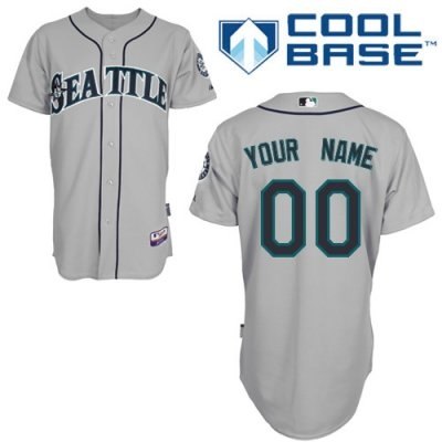 customized seattle mariners jersey grey road cool base baseball jersey customized seattle mariners jersey grey road cool base baseball jersey