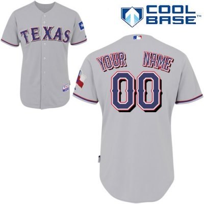 customized texas rangers jersey grey road cool base baseball jersey customized texas rangers jersey grey road cool base baseball jersey