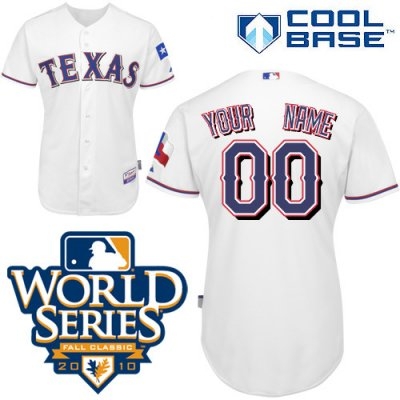 customized texas rangers jersey white home cool base 2010 world series patch baseball jersey customized texas rangers jersey white home cool base 2010 world series patch baseball jersey