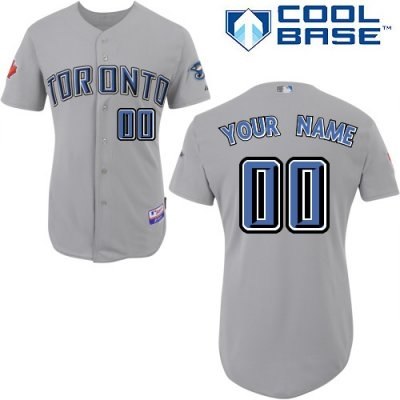 customized toronto blue jays jersey grey road cool base baseball jersey customized toronto blue jays jersey grey road cool base baseball jersey