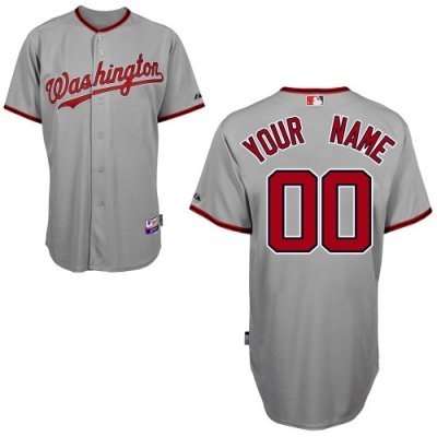 customized washington nationals jersey grey 2011 road cool base baseball jersey customized washington nationals jersey grey 2011 road cool base baseball jersey