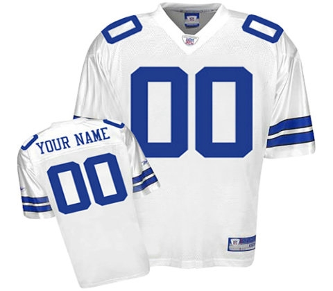 Dallas Cowboys Customized Replica White Jerseys Dallas Cowboys Customized Replica White Jerseys